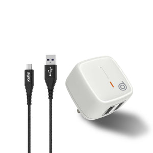 digifon Cheetah1 12W  white charger head + Type-c cable