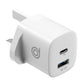 33W GaN USB-C & USB-A Fast Charger with Overcharge Protection - digifon Cheetah3, Compatible with Galaxy A52s/A72, Note 20/10 Series, S22/S21 Series, iPhone, Redmi Note etc